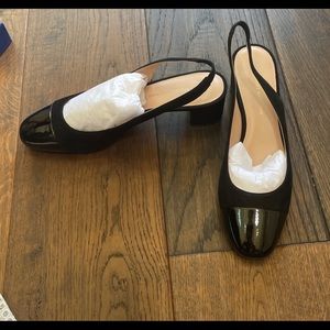 Size 8 Stuart Weitzman chunky kitten heel